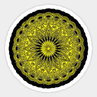 Mandala (yellow) Sticker